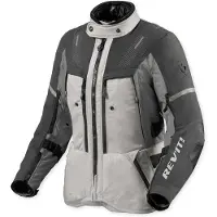 REV'IT! Veste textile imperméable Revit Sand 5 H2O pour femme, argent/anthracite, 36