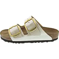 Birkenstock Mule 'Arizona' or / blanc perle