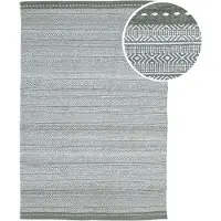 Axi Rhodos Tapis D'Extérieur, Rectangulaire, Vert, 140 X 120 Cm / Épaisseur : 5 Mm - Tapis Jardin Extérieur/Intérieur - Tapis Balcon Fabriqué À