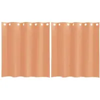 vidaXL Voile Rideaux avec oeillets 2 pcs. Terracota