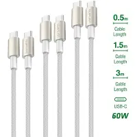 4smarts USB-C Premium Cable Set 3x (3,0mtr + 1,5mtr + 0,5mtr)