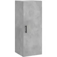 vidaXL Armoire murale gris béton 34,5x34x90 cm