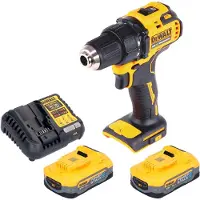 DeWalt DCD 708 H2 Perceuse-visseuse sans fil 18 V 65 Nm Brushless + 2x batterie Powerstack 5,0 Ah + chargeur