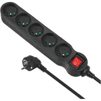 Macleans Multiprise Mce185 5 Prises Avec Interrupteur 5 M