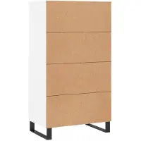 vidaXL Highboard blanc 60x36x110 cm Bois composite