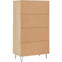 vidaXL Highboard chêne Sonoma 60x36x110 cm Matériau dérivé du bois