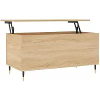 vidaXL Table basse en chêne Sonoma 90x44,5x45 cm Bois composite