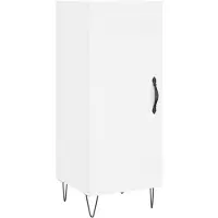 vidaXL Highboard blanc 34,5x34x180 cm bois composite