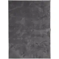 vidaXL Tapis HUARTE à poils courts doux lavable anthracite 140x200 cm