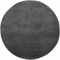 vidaXL Tapis IZA poils courts style scandinave anthracite Ø 200 cm