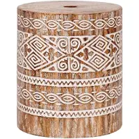 vidaXL Parasol balinais avec socle jaune 95 x 95 x 260 cm