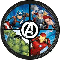 Procos 8 ASSIETTES CARTON AVENGERS EVERGREEN 23CM