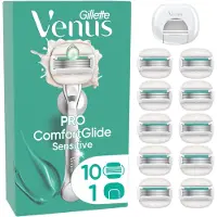 Gillette Rasoirs pour femmes Accessoires de rasage Venus Pro ComfortGlide Sensitive Aloe rasage doux soins