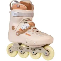 Powerslide Pattins à roulettes Zoom Pro 80, couleur beige, pointure européenne 43-44. Couleur : beige, pointure européenne : 43-44