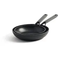 KitchenAid Classic (CC003569-001), Set de poêles, 24 cm & 28 cm, lavable au lave-vaisselle