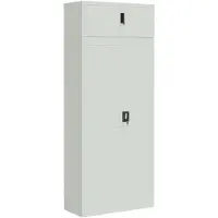 vidaXL Classeur gris clair 90x40x220 cm acier
