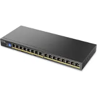 Zyxel GS1100-16EPS-EU0101F 16-Port Gigabit Unmanaged Switch Slimline mit 135W PoE