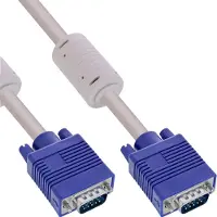 InLine 17715 câble VGA 1,5 m VGA (D-Sub) Beige, Bleu - Câbles VGA (1,5 m, VGA (D-Sub), VGA (D-Sub), Beige, Bleu, Male Connector/Male Connector)