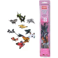 Wild republic Butterfly Nature Tube Insect Figurines Tube Nature Toys Kids Gifts 12 pices multicolore 1.5 " 3 "
