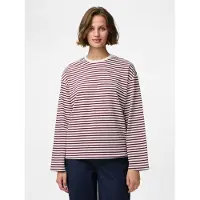 Pieces T-shirt 'PCSADIE' rouge carmin / blanc