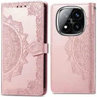 IMoshion Etui de télephone Mandala pour Xiaomi Redmi Note 14 Pro Plus (5G) - Rose Doré