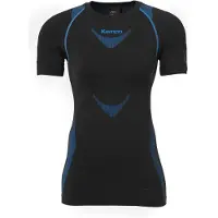 Kempa Attitude Pro Short Sleeve Base Layer Bleu,Noir M-L Femme