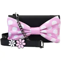 Loungefly Floral Rock Minnie Shoulder Bag Rose