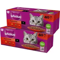 Whiskas Classic Meals In Sauce 40x85g Wet Cat Food Rose 40x85g