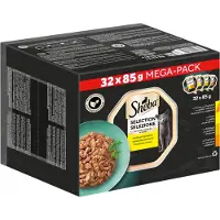Sheba Select Slices in Gravy Saveurs mixtes de volaille en sauce volaille, poulet et dinde 32x85g