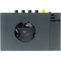 We are rewind Lecteur de cassettes portable Bluetooth Keith Gris