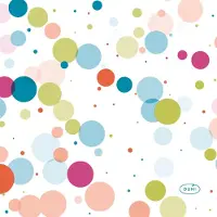 Duni Servietten Festive Bubbles Multi 24X24 Cm