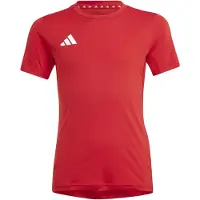 Adidas Team Short Sleeve T-shirt Rouge 5-6 Years Enfants