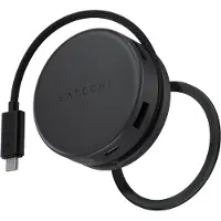 Satechi OntheGo Adaptateur Multiport 7-en-1 – Transfert de Données Rapide USB3.2 Gen 2 - Sortie Vidéo Haute Qualité HDMI 2.0 – Connexion Internet Stable Port Ethernet Gigabit
