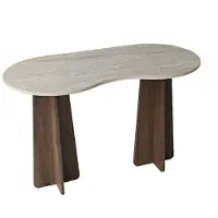 CALICOSY - Bureau avec plateau de forme organique L120 cm COMO