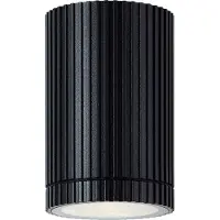 Brilliant 40920/06 : Applique murale extérieure Keola, aluminium/verre, noire. Convient aux sources lumineuses LED