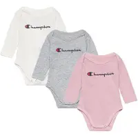 Champion Body m/l - 3 Pack - Dusty Rose/Gris Mélange/Blanc - - 68/74 - Body M/L
