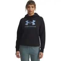 Under Armour Rival Fleece Shimmer Hoodie Noir S Femme