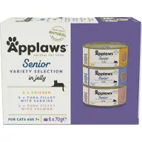 Applaws Lot Senior 12 x 70 g pour chat - lot mixte (3 variétés)
