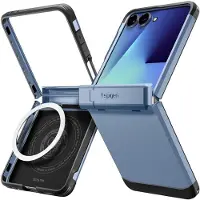 Spigen Coque Tough Armor Pro MagFit pour Samsung Galaxy Z Flip 7 - Sierra Blue