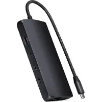 Satechi USB-C Multiport adapter 8K (ethernet) – Port USB-C PD jusqu'à 100W – Port HDMI jusqu'à 8K @ 30Hz – Port Ethernet Gigabit jusqu'à 1000Mbps