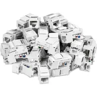 Trendnet Keystone Rj45 Conector 50 Units Blanc