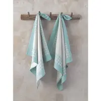 De Witte Lietaer Torchons De Witte Lietaer Pied de Poule Aqua (2 unités)