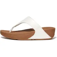 FitFlop Lulu Leather Flip Flops Blanc EU 42 Femme