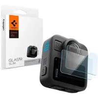 Spigen - (2 pack) Glas.tR Slim, Back Screen (AGL11230) - GoPro MAX 2 - Clear, Caméra d'action : accessoires, Transparent