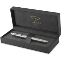 Parker Stylo roller Sonnet en acier inoxydable avec finition palladium