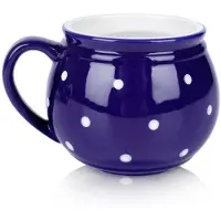 Orion Mug en céramique à pois bleus 200 ml