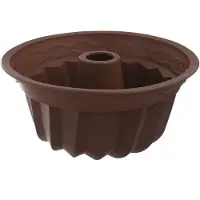 Orion Moule à gâteau en silicone marron avec cheminée SILLINIE 23,5 cm