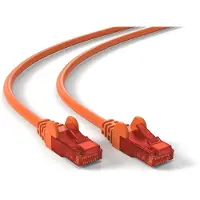 Goobay Câble patch CAT 6, U/UTP, orange, 10 m - Conducteur en aluminium recouvert de cuivre (CCA)