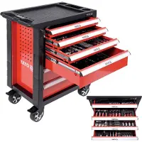 YATO Servante d'atelier 958x766x465mm incl. outillage 177 pièces