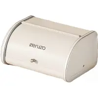 Ceruzo Tambour à pain-Couvercle coulissant - Design rétro - Boîte de rangement cuisine - Mat Soft Beige - 35 x 26 x H17 cm
